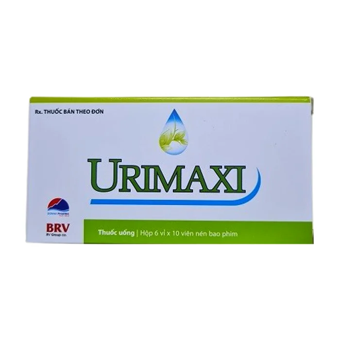 Urimaxi BRV (6 vỉ x 10 viên) - Điều trị sỏi mật, sỏi tiết niệu, sỏi thận, sỏi bàng quang