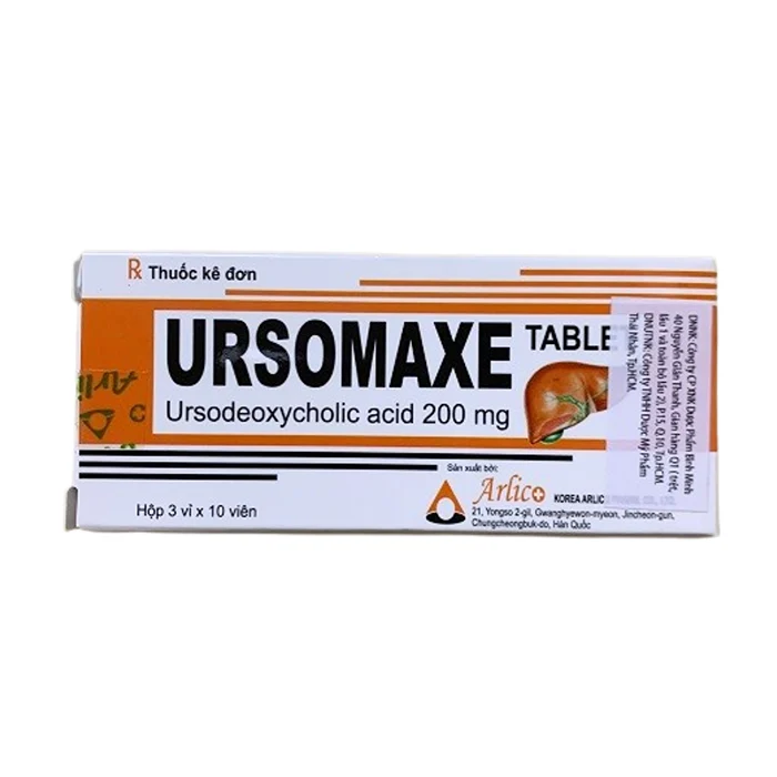Ursomaxe 200mg (3 vỉ x 10 viên) - Bảo vệ, phục hồi, cải thiện chức năng gan