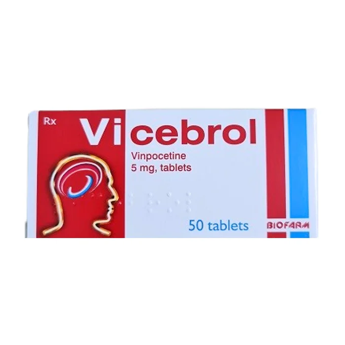 Vicebrol 5mg (5 vỉ x 10 viên) - Điều trị rối loạn tuần hoàn não