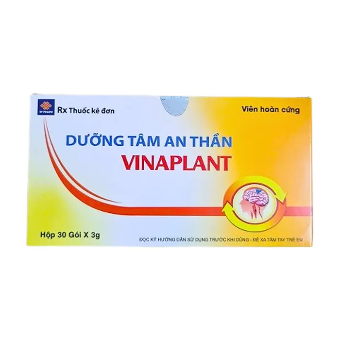 Dưỡng tâm an thần Vinaplant (Hộp 30 gói) - Điều trị các chứng mất ngủ, Stress, tâm thần bất an