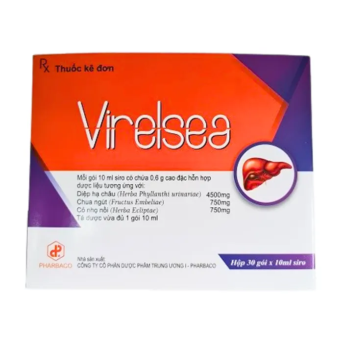 Siro Virelsea (Hộp 30 Gói) - Điều trị viêm gan cấp và mãn tính