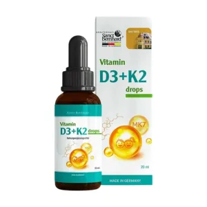 Vitamin D3 K2 drops Sanct Bernhard 20ml - Giảm nguy cơ còi xương ở trẻ em và loãng xương ở người lớn.