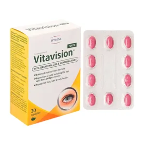 Stada Vitavision Forte (hộp 30 viên) - Bổ sung dưỡng chất cho mắt