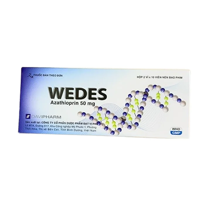 Wedes 50mg (2 vỉ x 10 viên) - Điều trị các bệnh tự miễn như viêm khớp dạng thấp