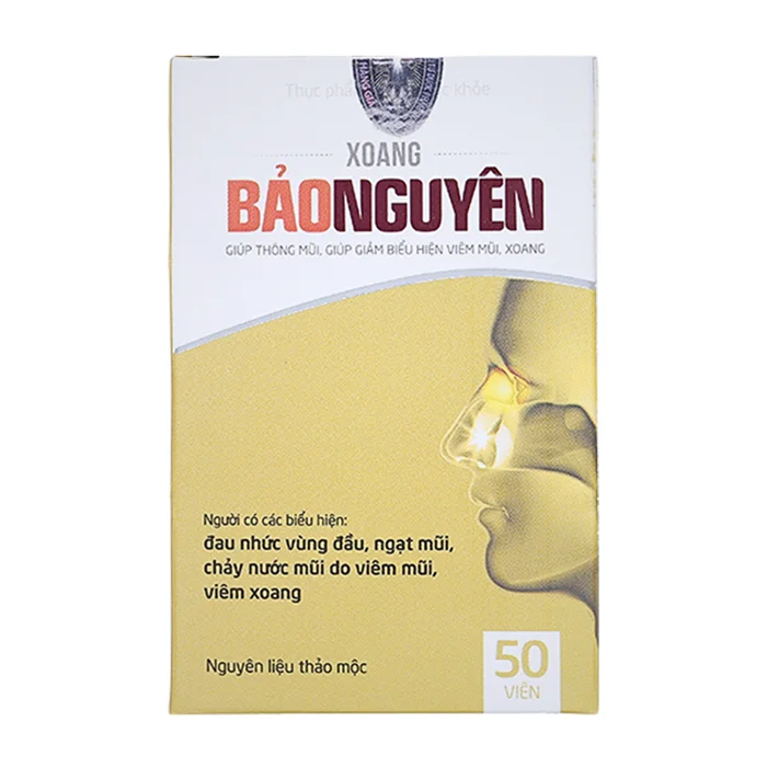Xoang Bảo Nguyên (hộp 50 viên) - Giúp thông mũi, giảm viêm mũI