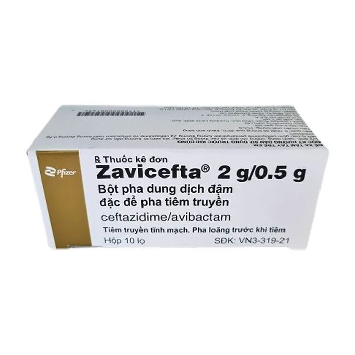 Zavicefta 2g/0.5g (10 lọ) - Dùng trong nhiễm khuẩn ổ bụng, nhiễm trùng đường tiết niệu