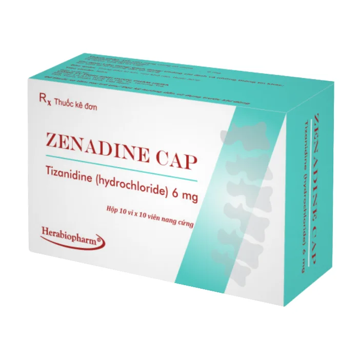 Zenadine Cap 6 (Hộp 10 vỉ x 10 viên) - Điều trị chứng co cứng
