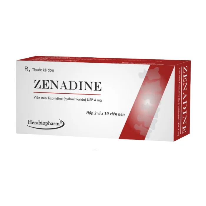 Zenadine Cap 4 (Hộp 10 vỉ x 10 viên) - Điều trị chứng co cứng