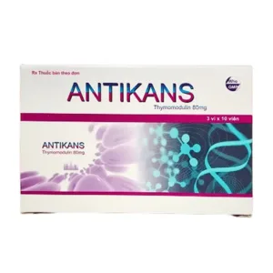 Antikans 80mg (Hộp 3 vỉ x 10 viên) - Tăng cường sức đề kháng, hỗ trợ điều trị viêm phế quản mạn tính, viêm xoang mạn tính