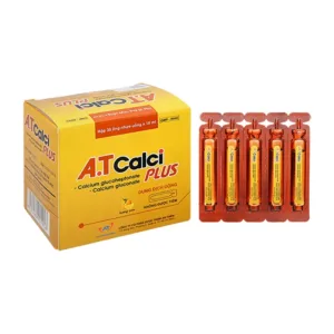 A.T Calci Plus hương cam (30 ống x 10ml) - Cung cấp canxi cho cơ thể