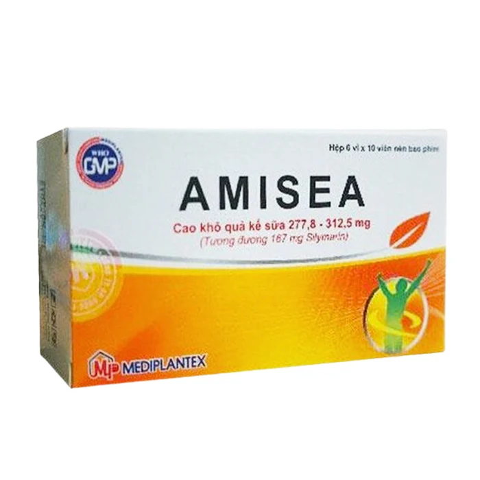 Amisea 167mg Silymarin - Trị viêm gan mạn tính, xơ gan