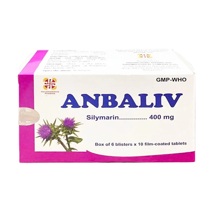 Anbaliv 400mg (6 vỉ x 10 viên) - Hỗ trợ điều trị các bệnh về gan