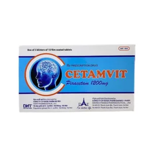 Cetamvit 1200mg DHT (Hộp 3 vỉ x 10 viên) - Điều trị triệu chứng chóng mặt