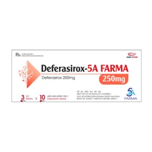 Deferasirox-5a Farma 250mg (3 vỉ x 10 viên) - Thuốc điều trị thừa sắt