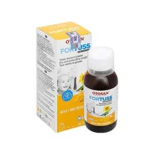 Fortuss Otosan (180g) - Siro ho làm dịu cơn ho hiệu quả, bảo vệ niêm mạc