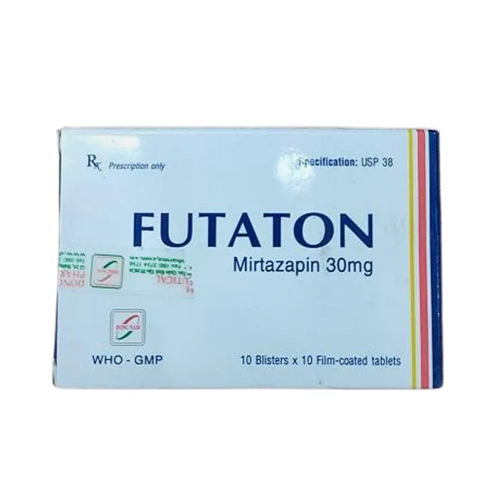 Futaton 30mg (Hộp 10 vỉ x 10 viên) - Điều trị trầm cảm, mất ngủ