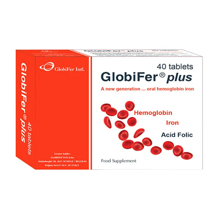 Globifer Plus Zentrale (2 vỉ x 20 viên) - Bổ sung sắt, axit folic và haemoglobin cho cơ thể