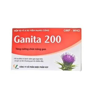 Ganita 200mg (100 viên) - Điều trị bệnh viêm gan mạn tính, xơ gan