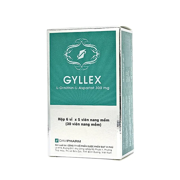 Gyllex 300mg (6 vỉ x 5 viên) - Điều trị tăng amoniac máu, bệnh não gan