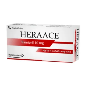 Heraace 10mg (3 vỉ x 10 viên) - Điều trị các bệnh về tim mạch và tăng huyết áp