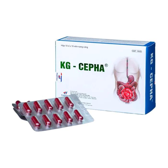 KG-Cepha (Hộp 10 vỉ x 10 viên) - Trị viêm đại tràng co thắt, rối loạn tiêu hoá mãn tính