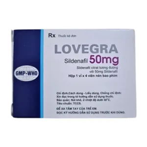 Lovegra 50mg (Sildenafil) - Điều trị rối loạn cương dương