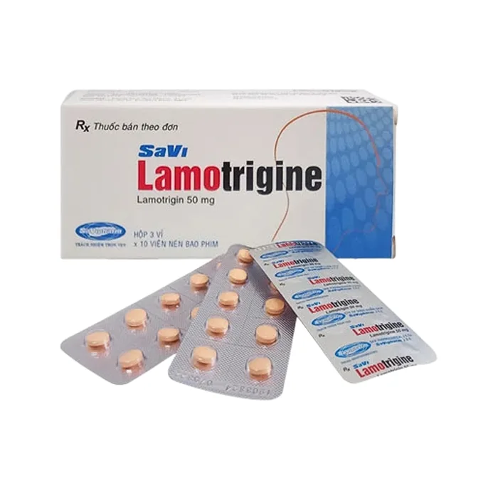 Lamotrigine 50mg SaVi (3 vỉ x 10 viên) - Điều trị động kinh