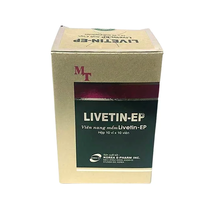 Livetin-EP (Hộp 10 vỉ x 10 viên) - Tăng cường chức năng gan, bổ gan