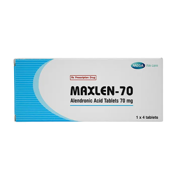 Maxlen-70 (1 vỉ x 4 viên) - Phòng và điều trị loãng xương, giảm nguy cơ gãy xương