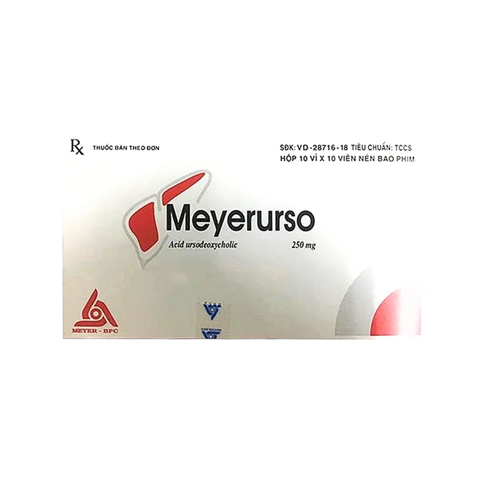 Meyerurso 250mg (10 vỉ x 10 viên) - Điều trị sỏi mật, viêm túi mật