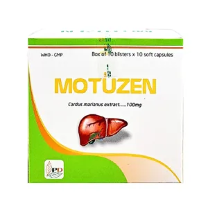 Motuzen 100mg (10 vỉ x 10 viên) - Hỗ trợ điều trị các tổn thương gan khi bị xơ gan, viêm gan