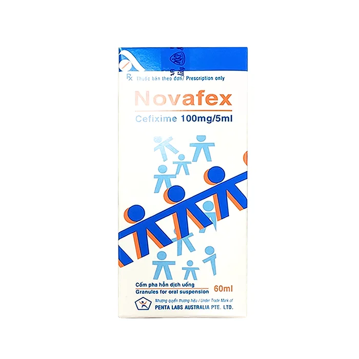Novafex 100mg/5ml (60ml) - Điều trị nhiễm khuẩn đường hô hấp