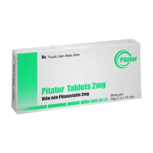 Pitator 2mg Orient (2 vỉ x 14 viên) - Điều trị tăng cholesterol trong máu