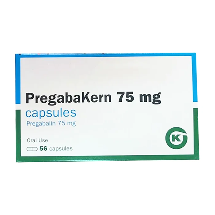 Pregabakern 75mg (Hộp 4 vỉ x 14 viên) - Thuốc điều trị đau thần kinh ngoại biên