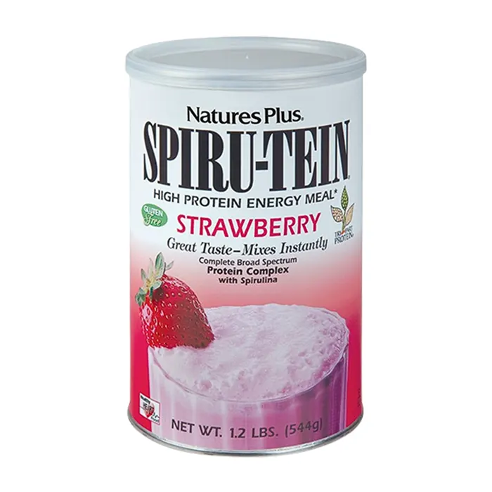 Spiru Tein Simply Natural 544g – Bột dinh dưỡng ORGANIC giàu đạm dành cho người tiểu đường vị dâu