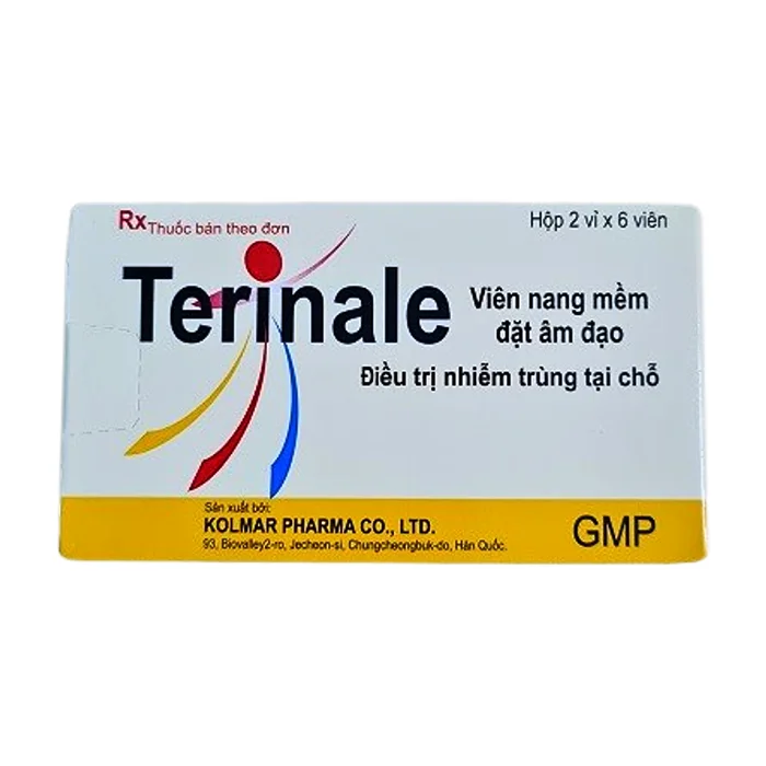 Terinale (Hộp 2 vỉ x 6 viên) - Điều trị nhiễm nấm âm đạo