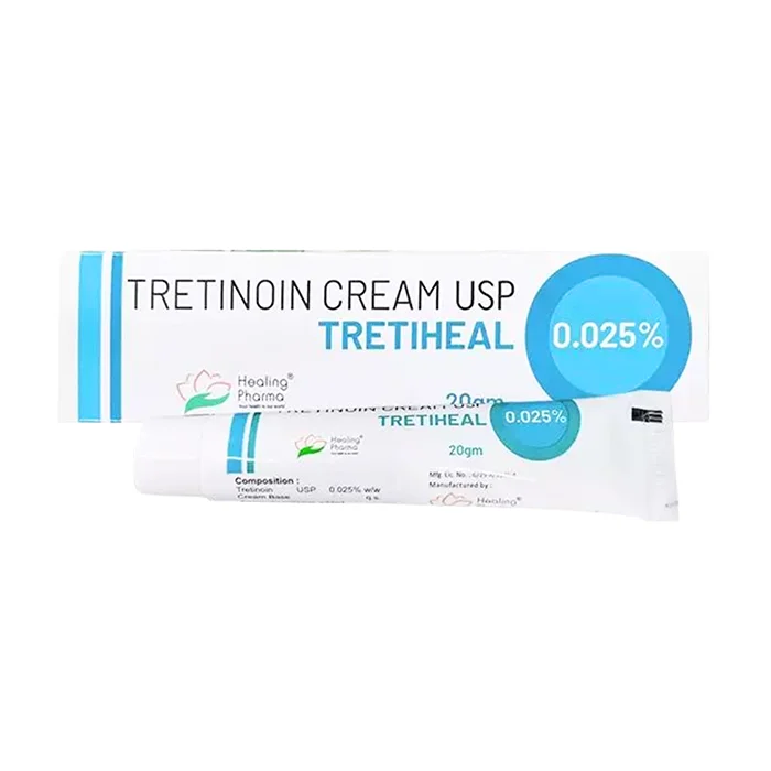 Tretiheal 0.025 % (20g) - Kem giảm mụn, chống lão hóa
