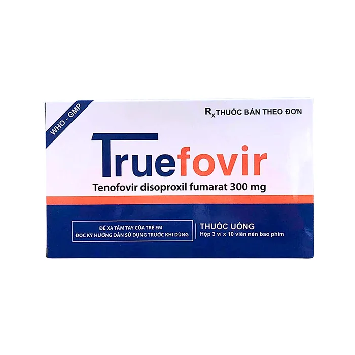 Truefovir 300mg (Hộp 3 vỉ x 10 viên) - Điều trị viêm gan B và HIV type 1