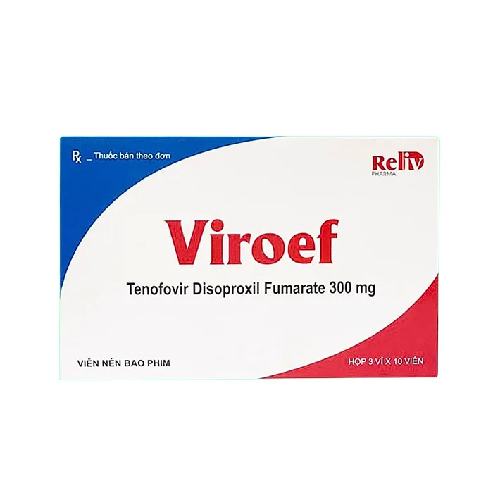 Viroef (Hộp 3 vỉ x 10 viên) - Điều trị HIV-1, viêm gan siêu vi B