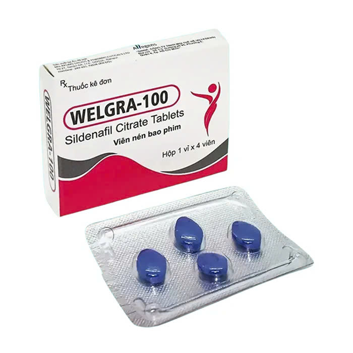Welgra-100 (Hộp 1 vỉ x 4 viên) - Điều trị tình trạng rối loạn cương dương