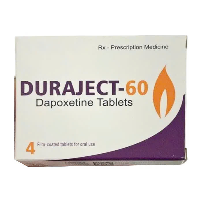 Duraject-60 Allegens (1 vỉ x 4 viên) - Điều trị xuất tinh sớm, xuất tinh không tự chủ