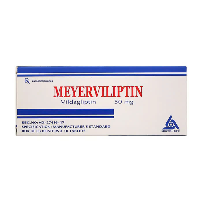 Meyerviliptin 50mg (3 vỉ x 10 viên) - Điều trị đái tháo đường tuýp 2