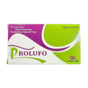 Prolufo 10mg Gracure (3 vỉ x 10 viên) - Điều trị các triệu chứng do phì đại tuyến tiền liệt
