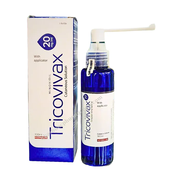 Tricovivax 20mg/ml Minoxidil (lọ 100ml) - Thuốc trị hói đầu ở nam giới