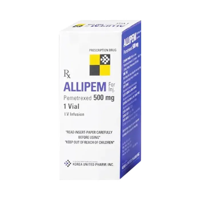 Allipem 500mg (Hộp 1 lọ) - Điều trị ung thư phổi tế bào nhỏ tiến triển