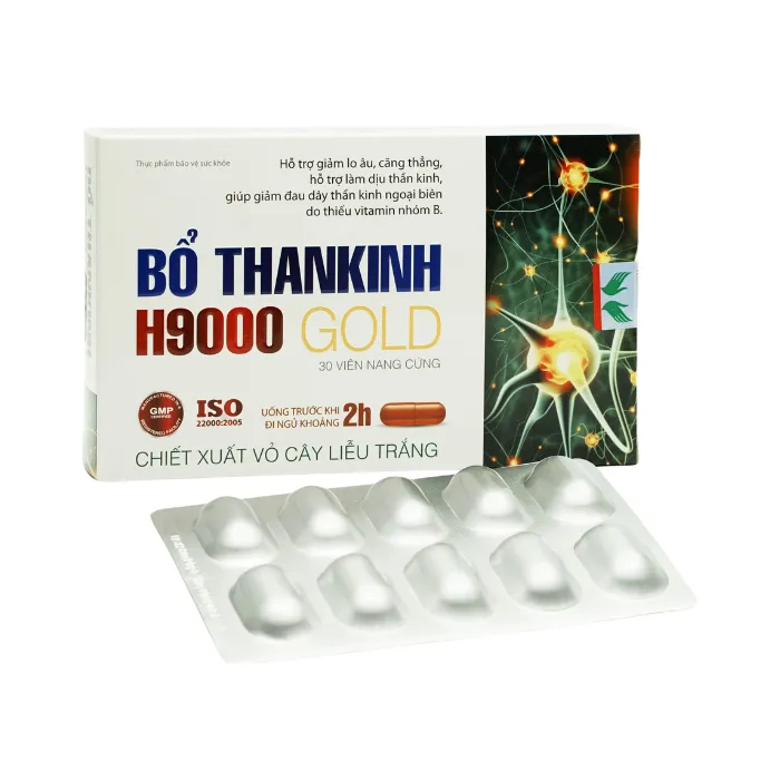 Bổ THANKINH H9000 Gold (30 viên) - Hỗ trợ làm dịu hệ thần kinh và giảm đau dây thần kinh ngoại biên