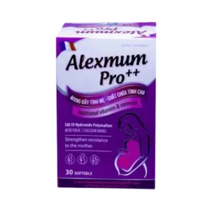 Alexmum Pro++ (Hộp 1 lọ x 30 viên) -Bổ sung vitamin và khoáng chất