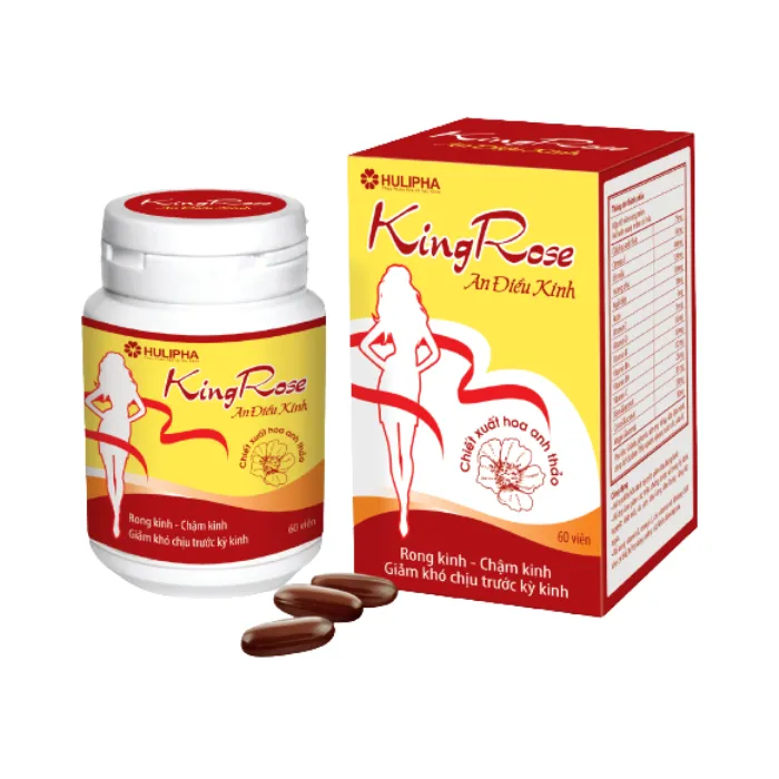 KingRose an điều kinh (hộp 60 viên) - Hỗ trợ hoạt huyết, điều hòa kinh nguyệt