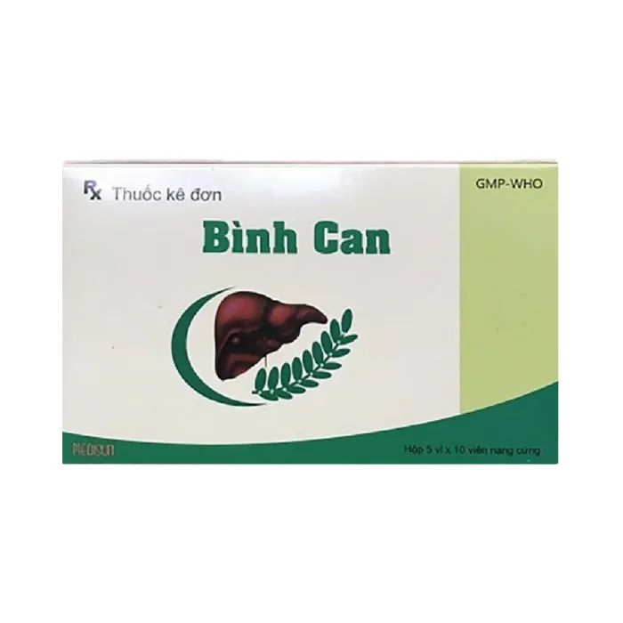 Bình Can Medisun (Hộp 5 vỉ x 10 viên) - Điều trị viêm gan mạn tính do siêu vị B, viêm gan cấp tính