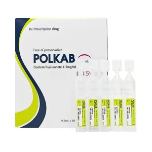Polkab (Hộp 60 ống đơn liều x 0,5ml/ống) - Điều trị tình trạng khô mắt, làm dịu mắt